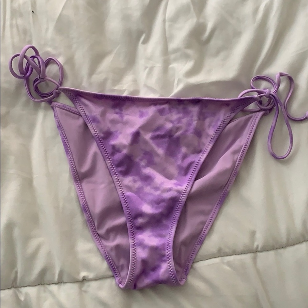 PacSun Purple Tie Dye Swimsuit Bottoms